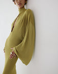 ELIODORO MAXI DRESS IN PEAR SLINKY KNIT