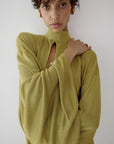 ELIODORO MAXI DRESS IN PEAR SLINKY KNIT - De La Vali