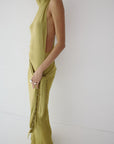 ABRIL MAXI DRESS IN PEAR SLINKY KNIT