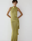 ABRIL MAXI DRESS IN PEAR SLINKY KNIT