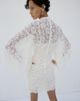 AIRAM DRESS IN IVORY LACE - De La Vali