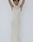 AINHOA MIDI DRESS IN IVORY LACE - De La Vali