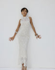 AINHOA MIDI DRESS IN IVORY LACE - De La Vali