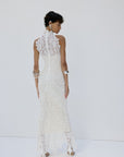 AINHOA MIDI DRESS IN IVORY LACE - De La Vali