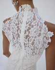 AINHOA MIDI DRESS IN IVORY LACE - De La Vali