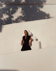 BESO MINI DRESS IN BLACK COTTON - De La Vali