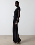 RAVENNA MINI DRESS IN BLACK SPANDEX JERSEY