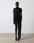 RAVENNA MINI DRESS IN BLACK SPANDEX JERSEY