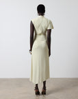 GALLARDO MIDI DRESS IN BUTTERCREAM SPANDEX JERSEY
