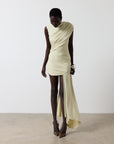 RAVENNA MINI DRESS IN BUTTERCREAM SPANDEX JERSEY