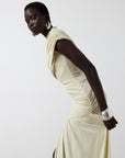 RAVENNA MINI DRESS IN BUTTERCREAM SPANDEX JERSEY