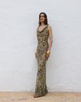 GALERA MAXI DRESS SILK CHIFFON EL FELINO