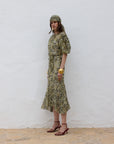 ANITA MIDI DRESS SILK CHIFFON EL FELINO