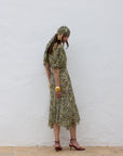 ANITA MIDI DRESS SILK CHIFFON EL FELINO