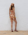 ARENA MINI DRESS SILK CHIFFON LA ROSA