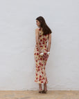CESTO MIDI DRESS SILK CDC LA ROSA