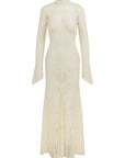 HERMOSA MAXI DRESS IN IVORY LACE - De La Vali