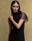 IVY CHIFFON MAXI DRESS IN BLACK