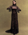 HERMOSA LACE MAXI DRESS IN BLACK