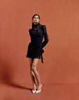 BODITA MINI DRESS IN BLACK LACE (PRE ORDER)