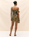 BRULEE MINI DRESS IN SON OF VENUS SILK SATIN