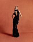 BONITA MAXI DRESS COTTON LACE BLACK (PRE ORDER)