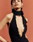BONITA MAXI DRESS COTTON LACE BLACK (PRE ORDER)