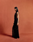 BONITA MAXI DRESS COTTON LACE BLACK (PRE ORDER)