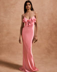 ESPERANZA LONG DRESS IN BALLET SILK SATIN