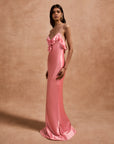 ESPERANZA LONG DRESS IN BALLET SILK SATIN