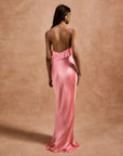 ESPERANZA LONG DRESS IN BALLET SILK SATIN