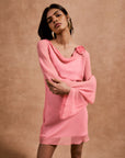 GRACIA MINI DRESS IN BALLET SILK CHIFFON