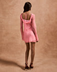 GRACIA MINI DRESS IN BALLET SILK CHIFFON