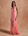 KATJA MAXI DRESS IN BALLET SILK CHIFFON