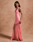KATJA MAXI DRESS IN BALLET SILK CHIFFON