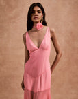 KATJA MAXI DRESS IN BALLET SILK CHIFFON