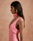 KATJA MAXI DRESS IN BALLET SILK CHIFFON