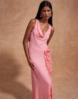 VIAJE MAXI DRESS IN BALLET SILK CHIFFON