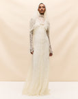 HERMOSA MAXI DRESS IN IVORY LACE