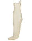 MATISSE MIDI DRESS IN IVORY SILK SATIN
