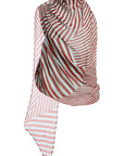 MENORCA TOP IN MAROON & TURQUOISE VISCOSE GEORGETTE - De La Vali