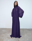 NYX MAXI DRESS IN PURPLE CHIFFON - De La Vali