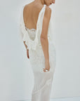 EMERALD MAXI DRESS IN IVORY LACE