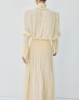 SANATIO MAXI DRESS IN SOFT YELLOW - De La Vali