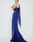 ORYX MAXI SKIRT IN DEEP BLUE