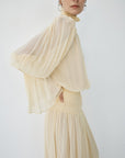 SANATIO MAXI DRESS IN SOFT YELLOW - De La Vali