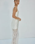HECATE MAXI DRESS IN IVORY TWILL - De La Vali