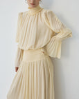 SANATIO MAXI DRESS IN SOFT YELLOW - De La Vali