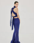 ISOLDE TOP IN DEEP BLUE