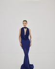 ISOLDE TOP IN DEEP BLUE